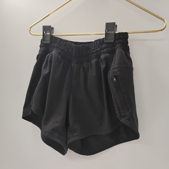Lululemon Women's Size 4 Tracker Short V 4" Black - Picture 2 of 11